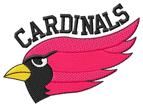 Cardinal Head Machine Embroidery Design