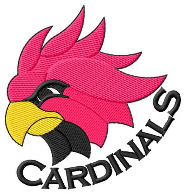 Picture of Cardinal Head Machine Embroidery Design