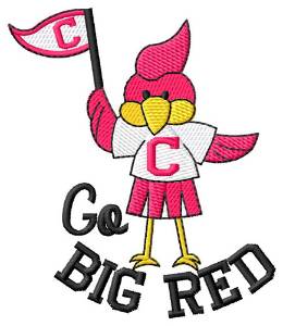 Picture of Go Big Red Machine Embroidery Design