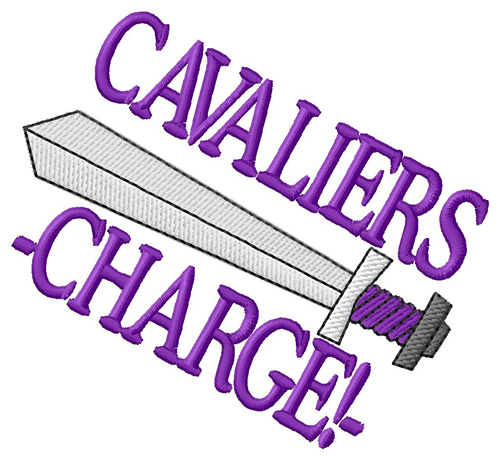 Cavaliers Charge! Machine Embroidery Design