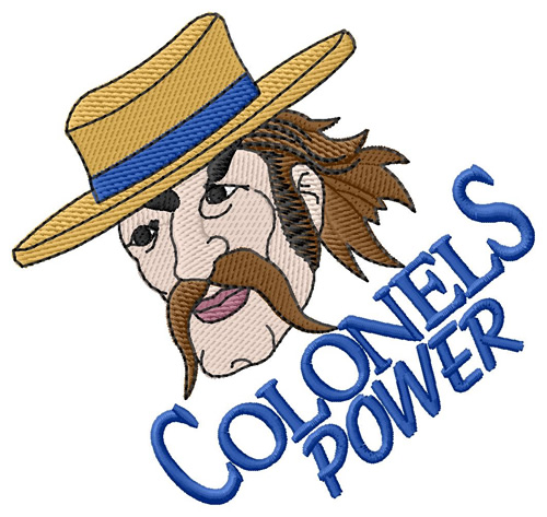 Colonels Power Machine Embroidery Design