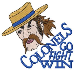 Picture of Colonels Go Fight Win Machine Embroidery Design