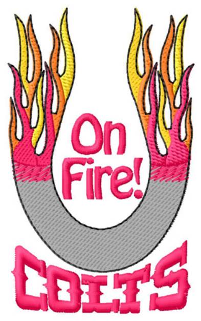 Picture of Colts On Fire! Machine Embroidery Design