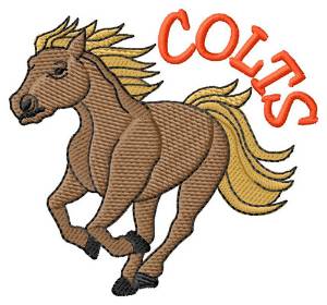 Picture of Colts Machine Embroidery Design