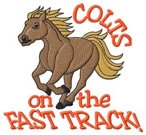 Picture of Colts Fast Track Machine Embroidery Design