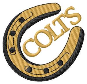 Picture of Colts Horseshoe Machine Embroidery Design