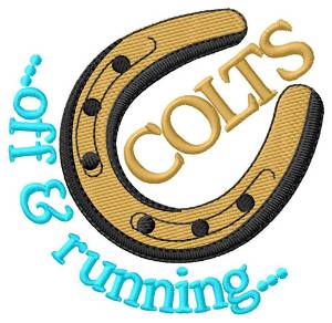 Picture of Colts Off & Running Machine Embroidery Design