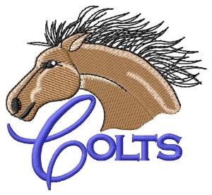 Picture of Colts Machine Embroidery Design