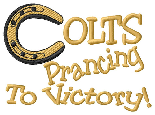 Prancing to Victory Machine Embroidery Design