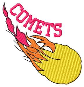Picture of Comets Machine Embroidery Design