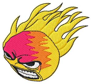 Picture of Angry Comet Machine Embroidery Design