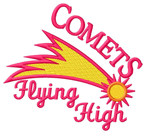Comets Flying High Machine Embroidery Design