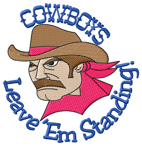 Leave Em Standing Machine Embroidery Design