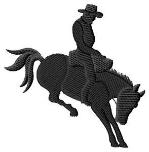Picture of Cowboy Silhouette Machine Embroidery Design