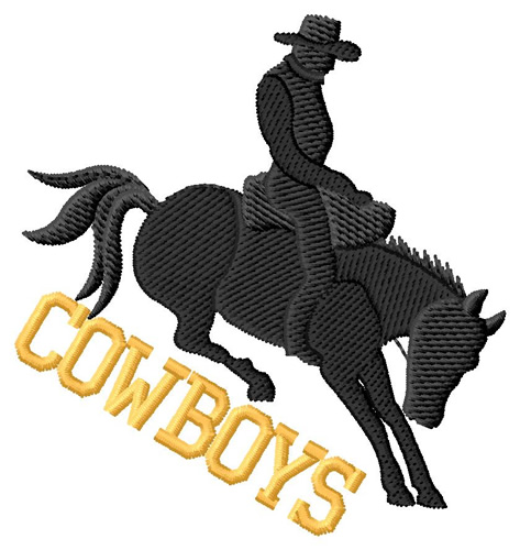 Cowboys Machine Embroidery Design