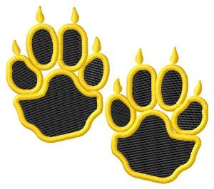 Picture of Coyote Paw Prints Machine Embroidery Design