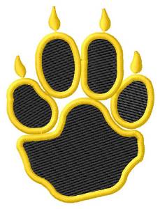 Picture of Coyote Paw Print Machine Embroidery Design