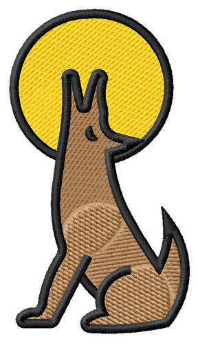 Coyote Machine Embroidery Design