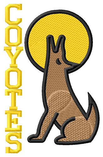 Coyotes Machine Embroidery Design