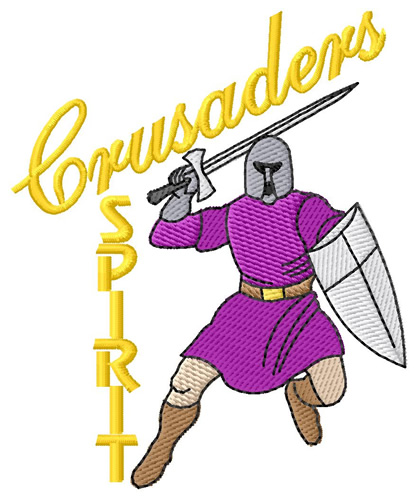 Crusaders Spirit Machine Embroidery Design