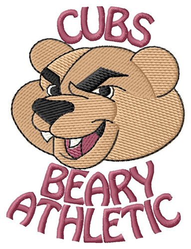 Beary Athletic Machine Embroidery Design