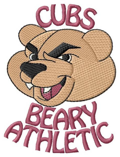 Picture of Beary Athletic Machine Embroidery Design