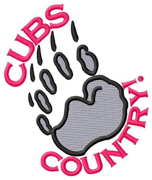 Picture of Cubs Country Machine Embroidery Design