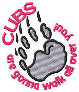 Picture of Cubs Walk Over You Machine Embroidery Design