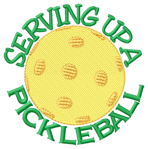 Serving Up a Pickleball Machine Embroidery Design