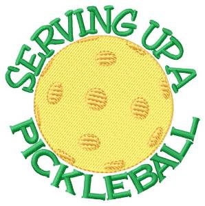 Picture of Serving Up a Pickleball Machine Embroidery Design