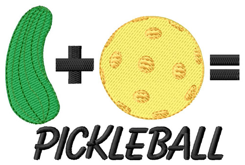 Pickle & Ball Machine Embroidery Design