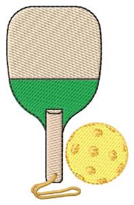 Picture of Paddle & Ball Machine Embroidery Design