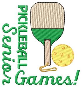 Picture of Pickleball Senior Games Machine Embroidery Design
