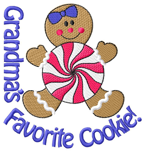 Grandmas Cookie Machine Embroidery Design