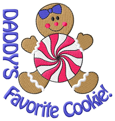 Daddys Cookie Machine Embroidery Design