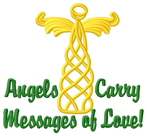 Angels Carry Messages Machine Embroidery Design