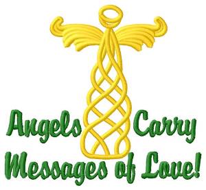 Picture of Angels Carry Messages Machine Embroidery Design