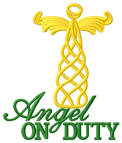 Angel On Duty Machine Embroidery Design