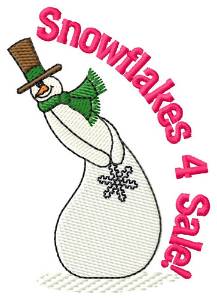 Picture of Snowflakes 4 Sale Machine Embroidery Design