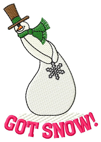 Got Snow! Machine Embroidery Design