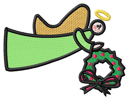 Christmas Angel Machine Embroidery Design