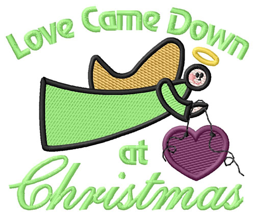 Love at Christmas Machine Embroidery Design
