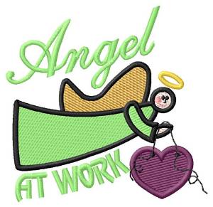 Picture of Angel At Work Machine Embroidery Design