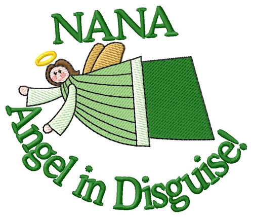 Nanas Are Angels Machine Embroidery Design