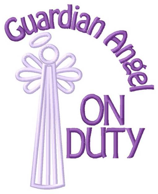 Picture of Guardian Angel On Duty Machine Embroidery Design