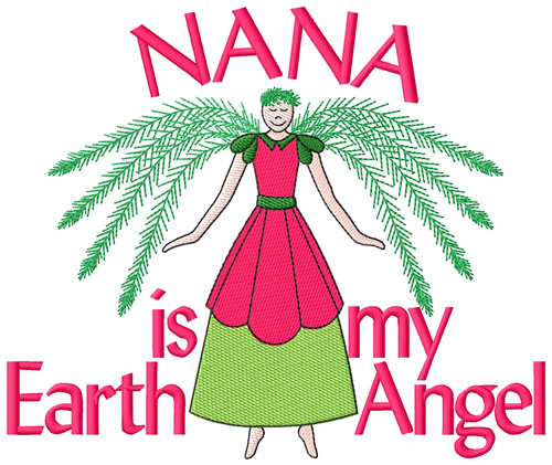 Nana Earth Angel Machine Embroidery Design