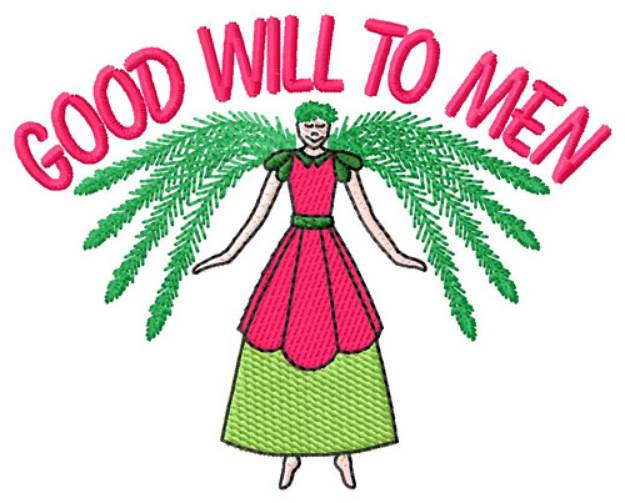 Picture of Good Will to Men Machine Embroidery Design