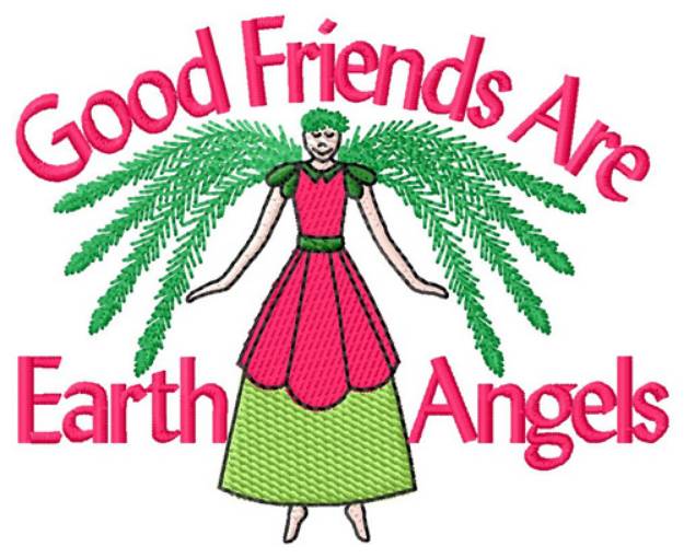 Picture of Friends Are Earth Angels Machine Embroidery Design