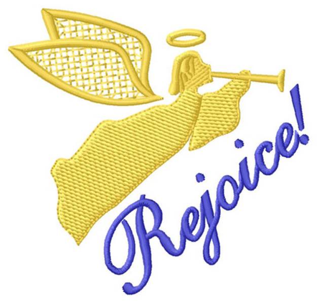Picture of Rejoice Angel Machine Embroidery Design