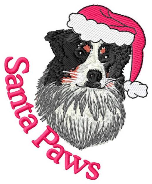 Picture of Santa Paws Machine Embroidery Design